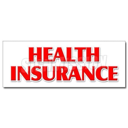 HEALTH INSURANCE DECAL Sticker Medical Insurance Dental Vision Provider